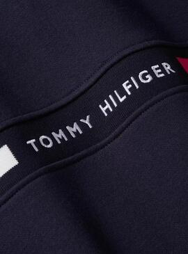 Sweat à capuche Tommy Hilfiger Chest Insert bleu marine pour homme