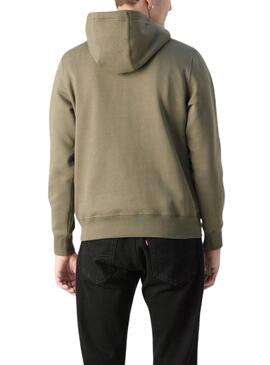 Sweat à capuche Tommy Hilfiger Chest Insert vert pour homme