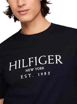 T-shirt Tommy Hilfiger Big Logo noir pour homme