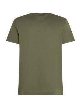 T-shirt Tommy Hilfiger Chest Insert vert pour homme