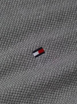 Pull Tommy Hilfiger Structure gris pour homme.