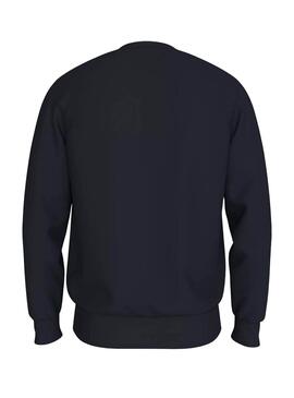 Sweat à rayures Tommy Hilfiger bleu marine pour homme