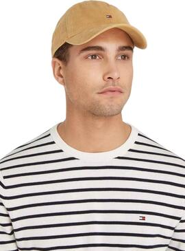 Casquette Tommy Hilfiger Flag 85 beige pour homme