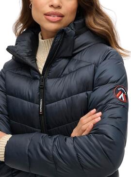 Blouson Superdry Fuji Bleu Marine pour femme