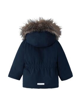 Parka Name It Master Bleu Marine pour fille