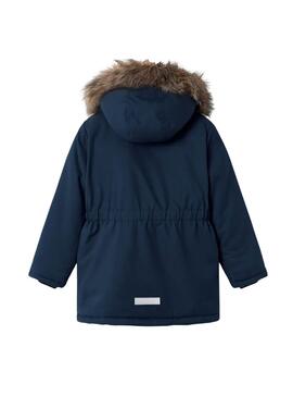 Parka Name It Master Bleu Marine pour fille