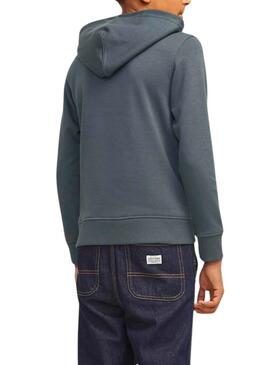 Sweat à capuche Jack and Jones Colorblock Gris pour enfant