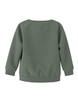 Sweatshirt Name It Naram Vert pour garçon