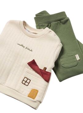 Ensemble Mayoral Sweat Maisonette Vert pour bébé