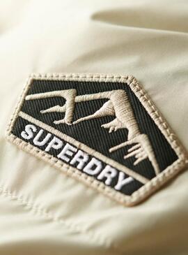 Veste matelassée Superdry beige pour femme