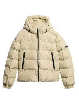 Veste matelassée Superdry beige pour femme