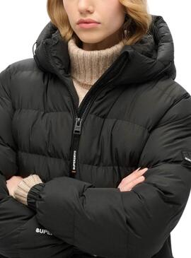 Veste matelassée Superdry noire pour femme