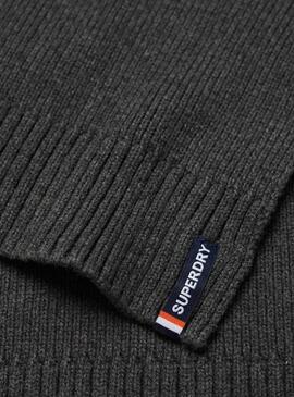 Écharpe Superdry Essential Logo gris pour homme