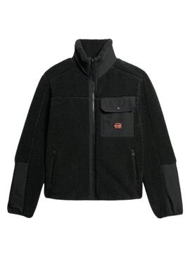 Veste Superdry Borg noire pour homme