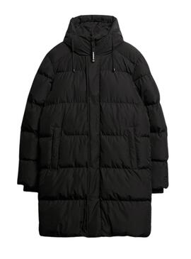 Manteau Matelassé Superdry Mid Noir pour homme