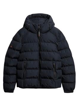 Doudoune à Capuche Superdry Bleu Marine pour homme