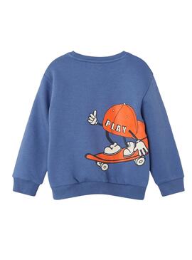 Sweat Name It Otto Bleu pour enfants