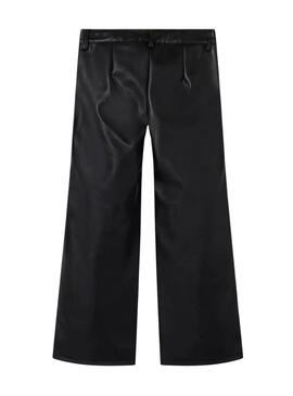 Pantalons en simili cuir Name It Noir pour fille