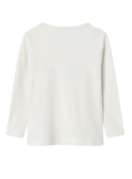 T-shirt Name It Olisia Blanc pour fille