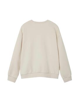 Sweat Name It Oriana Blanc pour fille