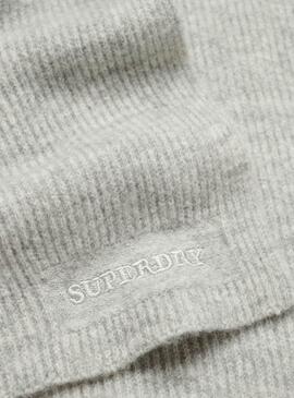 Écharpe Superdry Soft Rib Gris pour femme