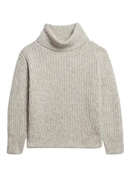 Maillot Superdry Slouch gris pour femme