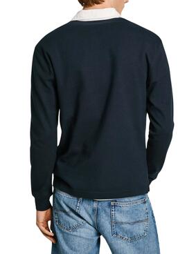 Polo Pepe Jeans Joey Bleu Marine pour hommes