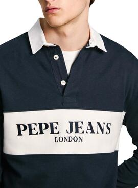 Polo Pepe Jeans Joey Bleu Marine pour hommes