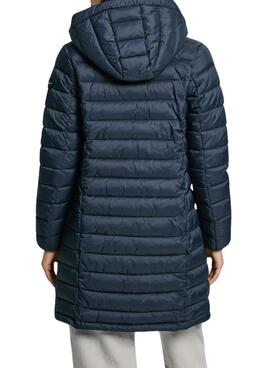 Doudoune Pepe Jeans Ammy Long Marine pour femmes