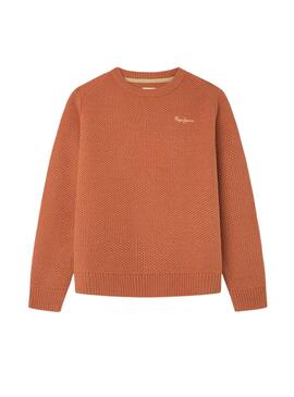 Pull Pepe Jeans Dairon Orange pour garçon