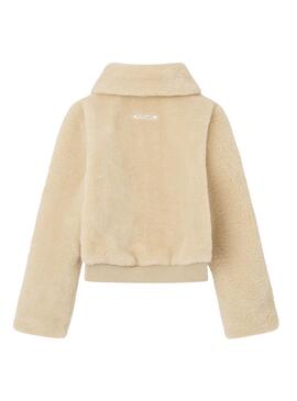 Veste Pepe Jeans Vicky beige pour fille