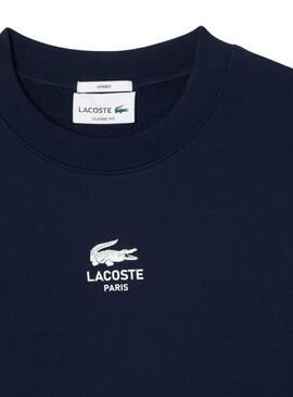 Sweat Lacoste Paris Bleu Marine pour femmes et hommes