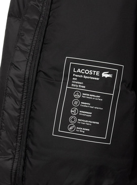 Veste Lacoste Matelassée Noire pour hommes