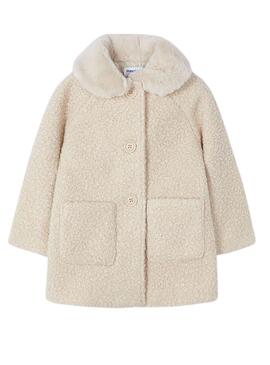 Manteau Mayoral Rizo crème pour fille