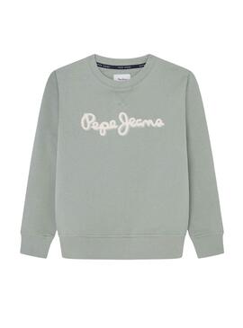 Sweat-shirt Pepe Jeans Lamonty Vert pour garçon