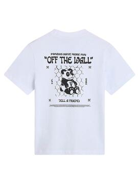 T-shirt Vans Panda blanc pour garçon