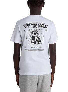 T-shirt Vans Panda blanc pour garçon