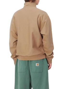 Sweatshirt Carhartt Half Zip Camel pour homme