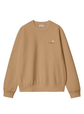 Sweat Carhartt American Script Tostado pour homme