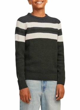 Pull Jack and Jones Sander Vert pour garçon