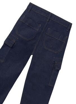 Jeans Mayoral Cargo en Jean Foncé pour fille