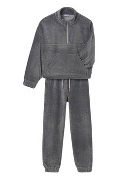 Ensemble Mayoral Velours Gris pour fille