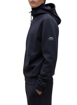 Sweat à Zip Ecoalf Agadir Bleu Marine pour homme