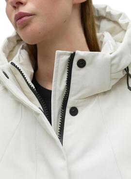 Parka Ecoalf Glamour Blanc pour femme