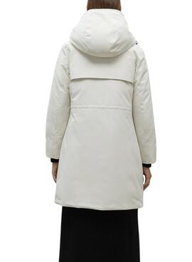 Parka Ecoalf Glamour Blanc pour femme