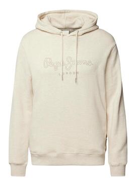 Sweatshirt Pepe Jeans Nouvel beige pour homme