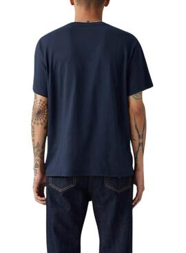 T-Shirt Levis Housemark Bleu Marine pour homme