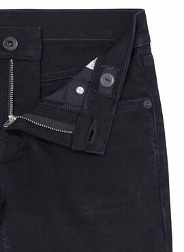 Jean Skinny Pepe Jeans Noir pour garçon