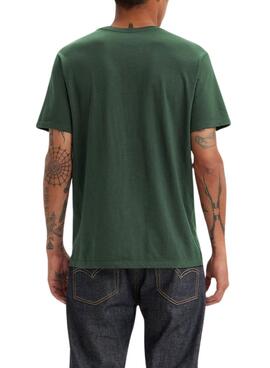 T-shirt Levis Basique Vert pour homme