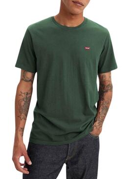 T-shirt Levis Basique Vert pour homme